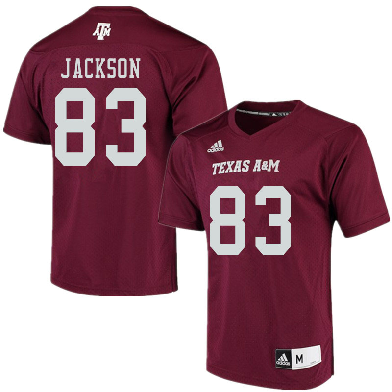 Men #83 Kenyon Jackson Texas A&M Aggies College Football Jerseys Sale-Maroon Alumni Player